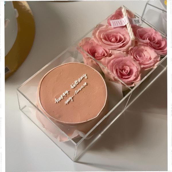 بوكس اكريلك كيك وورد |🎂💐 (٢)